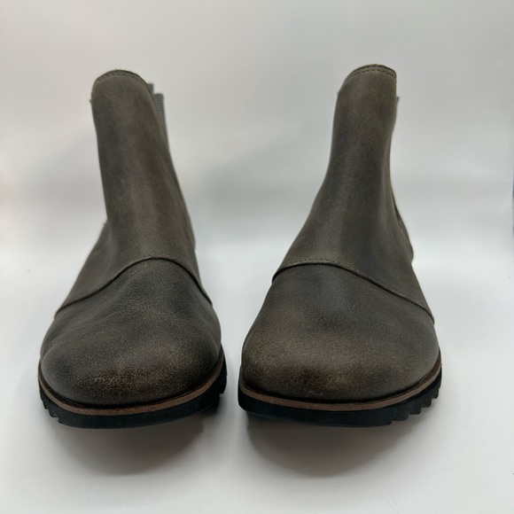 COPY - SOREL Harlow Chelsea Rain Boot Waterproof Leather Ankle Booties in gray … - Picture 7 of 12
